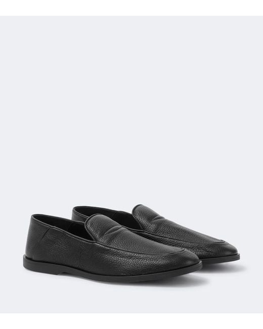 George Cleverley Black Leather Loafers for men