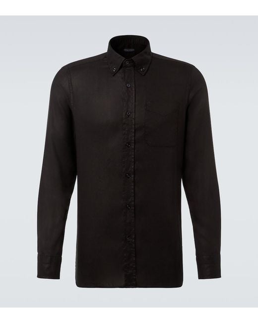 Tom Ford Black Twill Shirt for men