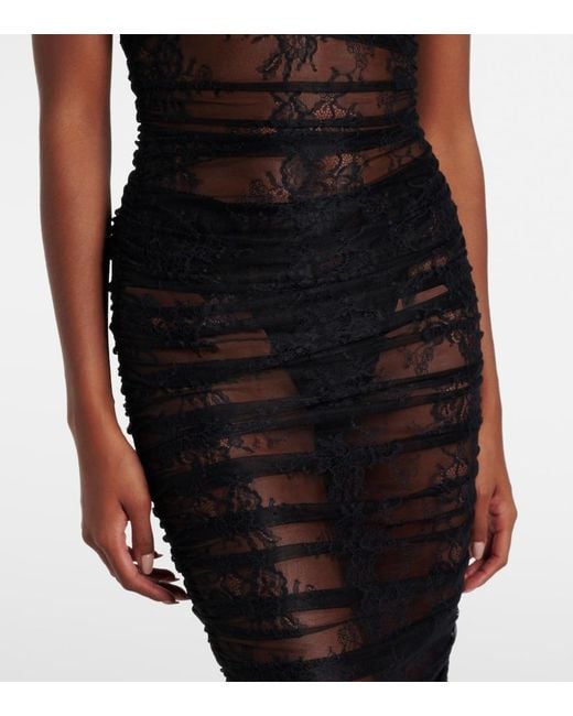 Dolce & Gabbana Black Lace Slip Dress