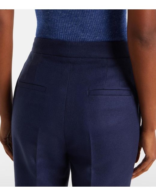 Gabriela Hearst Blue Vesta Silk Flared Pants