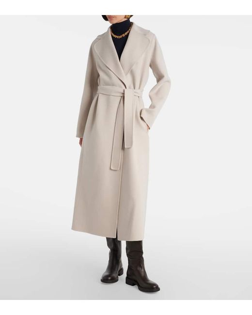 Max Mara Natural Mantel Poldo Aus Wolle
