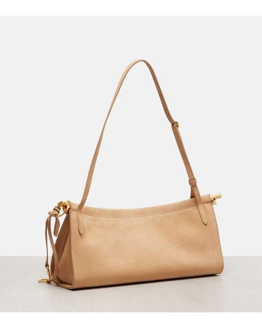 Alaïa Natural Le Click Medium Leather Shoulder Bag