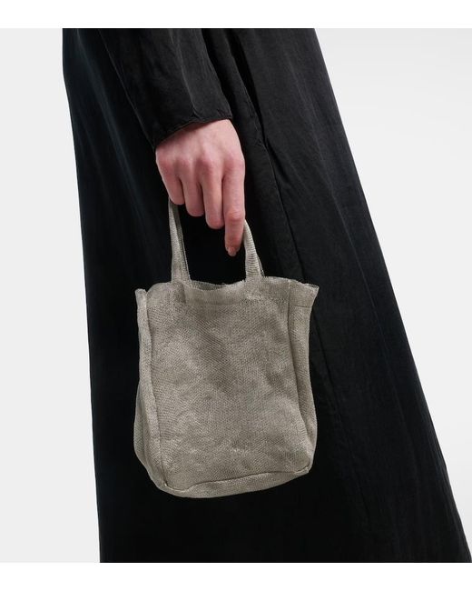 The Row Gray Imogen Mini Mesh Tote Bag