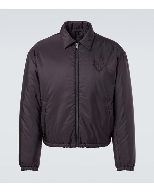 Prada Blue Re-Nylon Padded Jacket for men