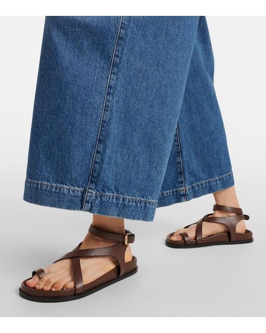 Jean Wide April Ulla Johnson en coloris Blue