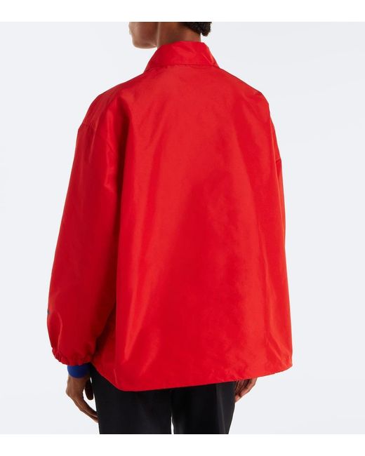 Jil Sander Red Technical Jacket