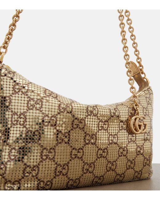 Gucci Gg Mini Metallic Mesh Shoulder Bag
