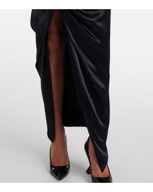 Vivienne Westwood Black Midirock Aus Satin