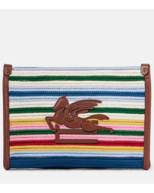 Etro Multicolor Schultertasche Libra Small Aus Canvas