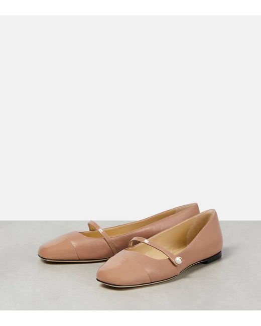 Bailarinas Elisa De Piel Jimmy Choo de color Pink