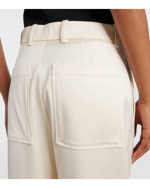 Totême Natural High-Rise Wide-Leg Pants