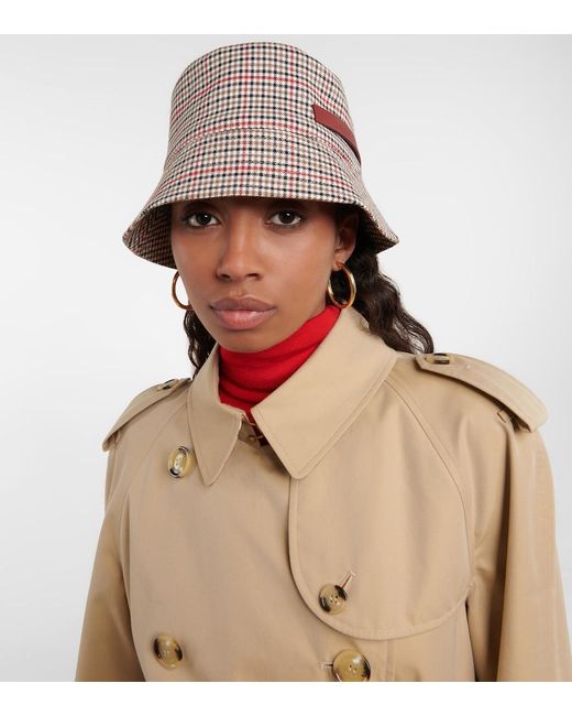 Ruslan Baginskiy Multicolor Checked Bucket Hat
