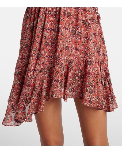 Isabel Marant Betty Gathered Semi-Sheer Minidress
