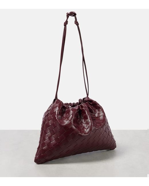 Bottega Veneta Red Dustbag Medium Leather Clutch