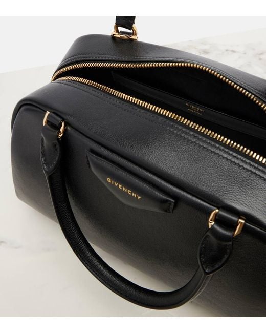 Givenchy Black Antigona East-West Medium Leather Tote Bag