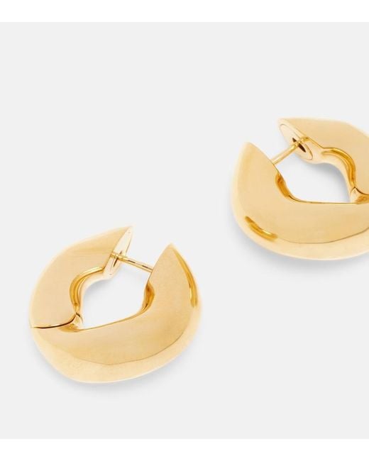 Balenciaga Metallic Eisa Hoop Earrings