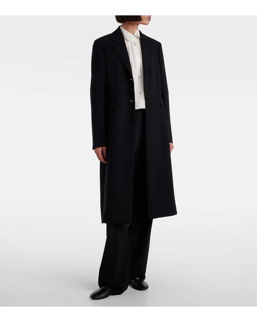 The Row Blue Cerys Wool-Blend Coat