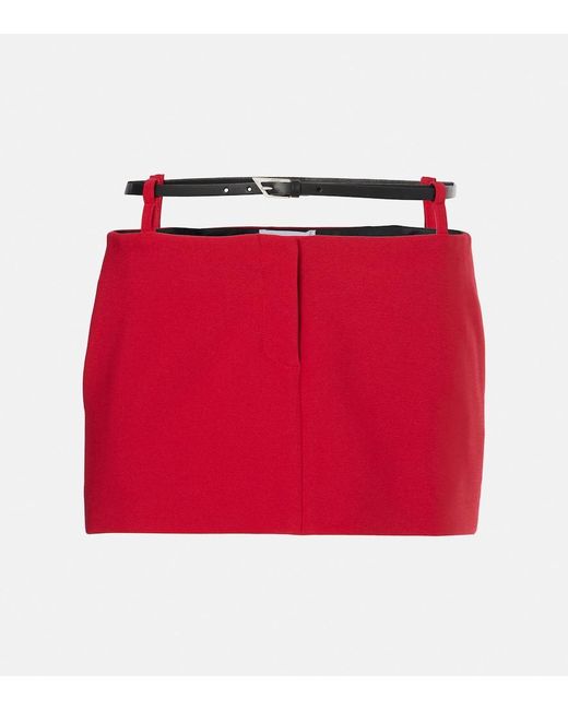 The Attico Red Miniskirt
