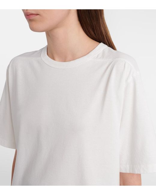 Rick Owens White Brad Cotton Jersey T-Shirt