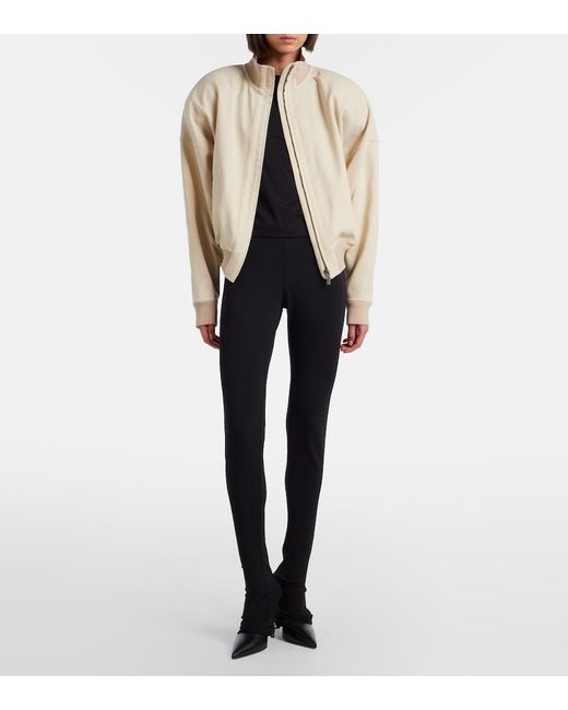 Gucci Natural Cotton Poplin Bomber Jacket