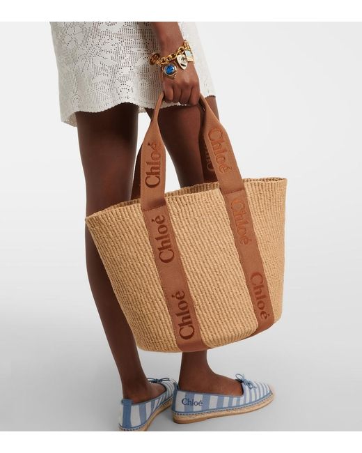 Chloé Brown Woody Large Basket Bag