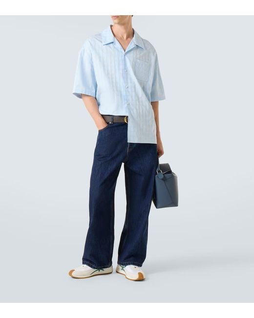 Jeans A Vita Media Con Gamba A Botte di Loewe in Blue da Uomo