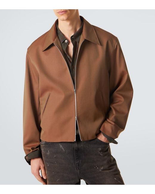 Our Legacy Brown Mini Virgin Wool Jacket for men