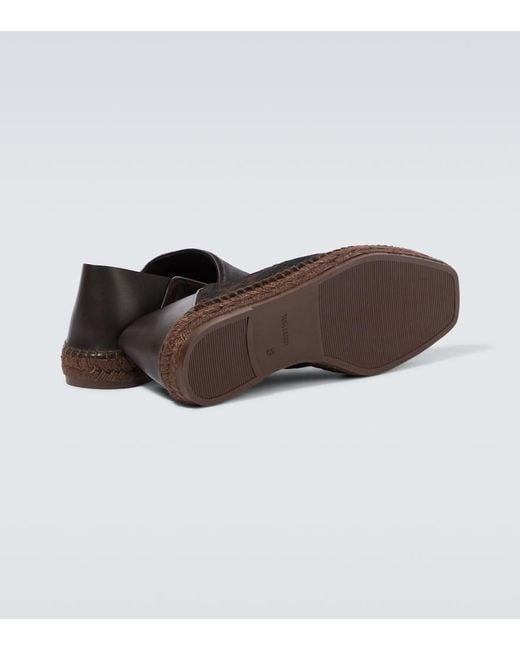Tom Ford Black Leopard-Printed Espadrilles for men
