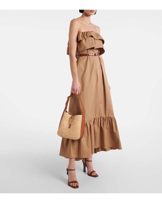 Borsa A Spalla Le 5 A 7 di Saint Laurent in Brown