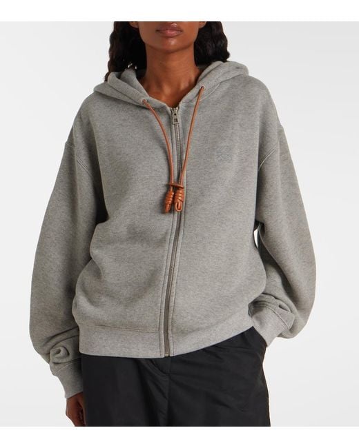 Loewe Gray Kapuzenjacke Flamenco Aus Baumwolle Und Kaschmir