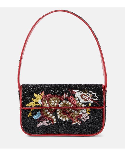 Ophidia embroidered medium 2025 shoulder bag