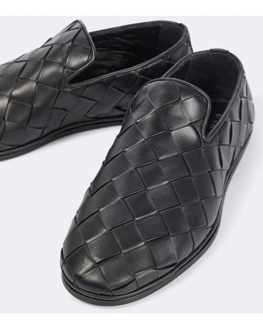 Bottega Veneta Black Luxury Lambskin Slipper for men