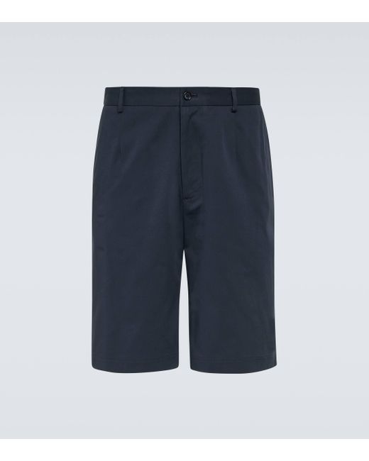 Dolce & Gabbana Blue Tailored Cotton-blend Bermuda Shorts for men