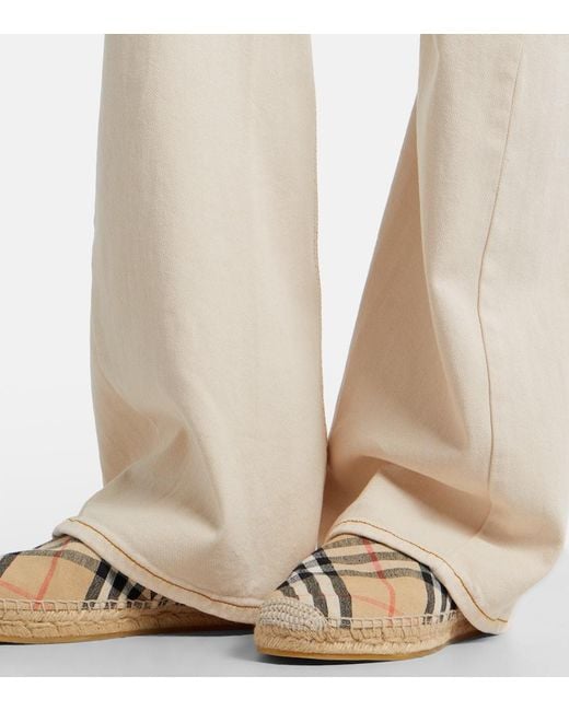 Burberry Natural Check Espadrilles