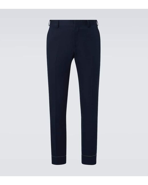 Pantaloni Regular Pienza di Brioni in Blue da Uomo