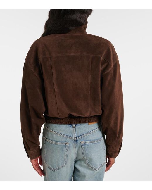 Saint Laurent Brown Suede Jacket