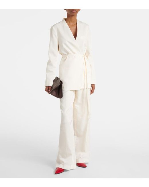 Joseph White Victor Silk And Cotton Blazer