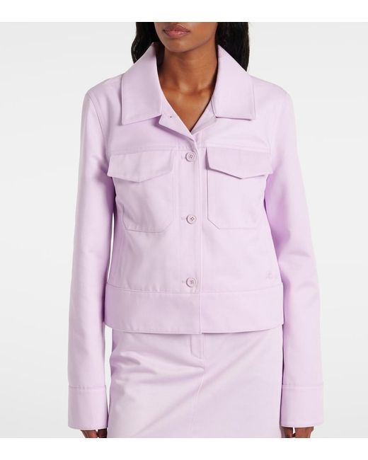 Courreges Purple Logo Jacket