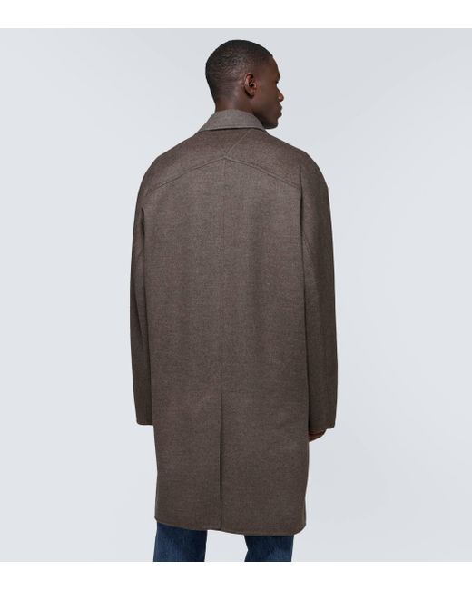 Bottega Veneta Brown Wool And Cashmere Overcoat for men