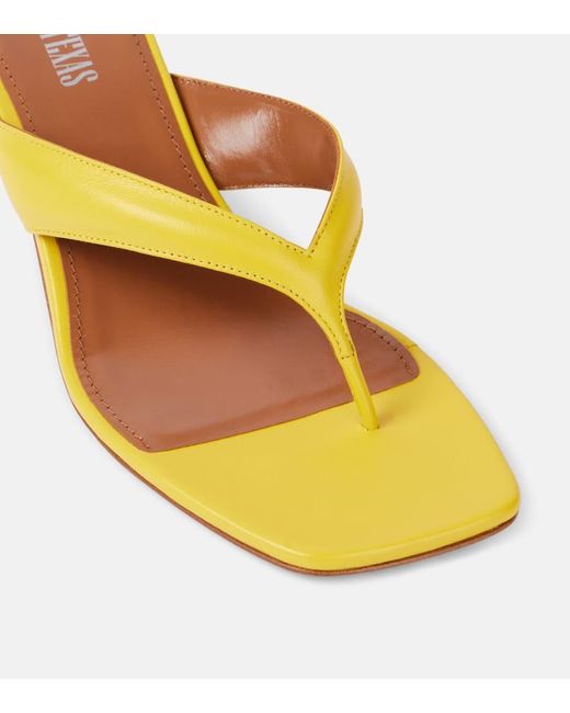 Sandalias Portofino 55 De Piel Paris Texas de color Yellow