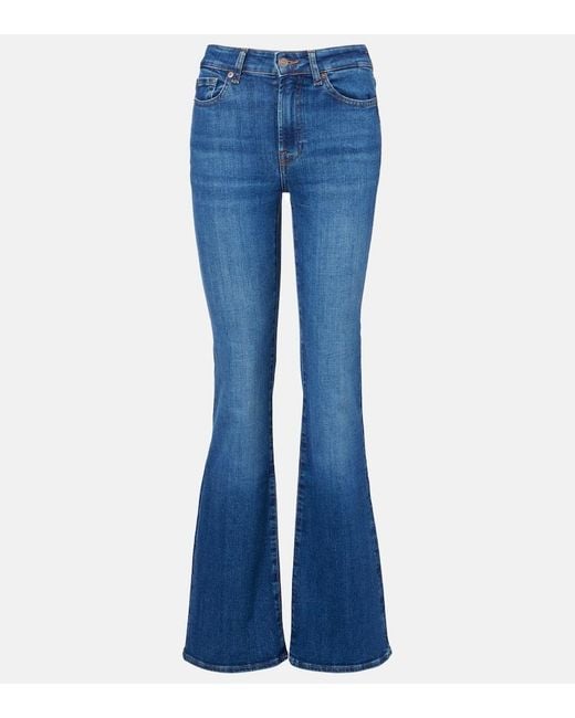 7 For All Mankind Blue Jeans Leggy Bootcut