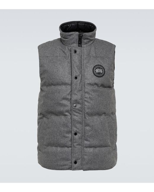 Canada Goose Garson Wool Blend Vest in Gray for Men Lyst