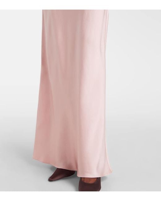 Stella McCartney Pink Robe Aus Satin