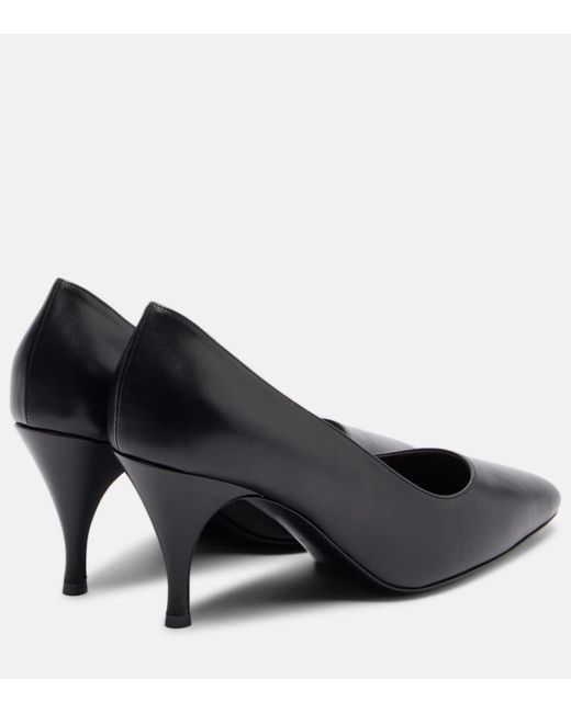 Herbert Levine Black Pure And Simple Leather Pumps