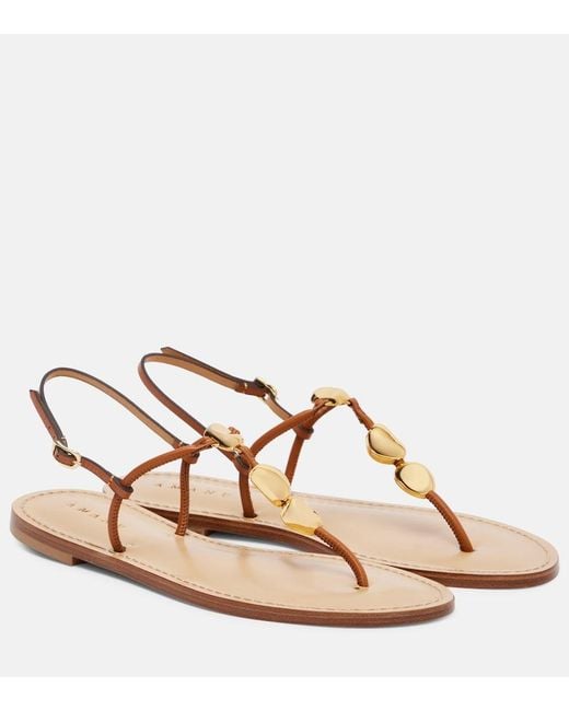 Amanu Brown Nairobi Leather Sandals