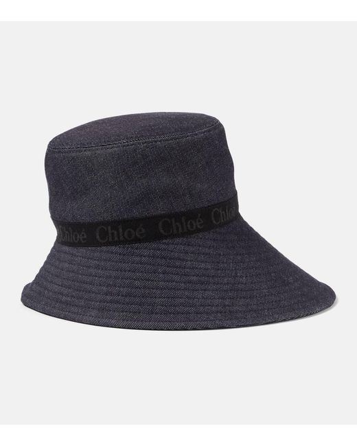 Sombrero de pescador Woody de denim Chloé de color Blue