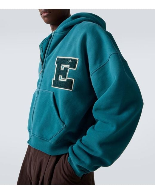 Sudadera Con Capucha De Algodon ERL de hombre de color Blue
