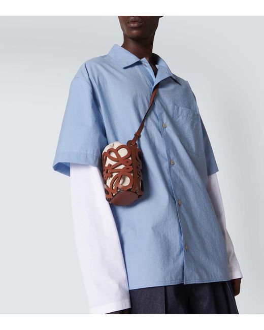 Loewe Blue Paula's Ibiza Cotton-blend Bowling Shirt for men
