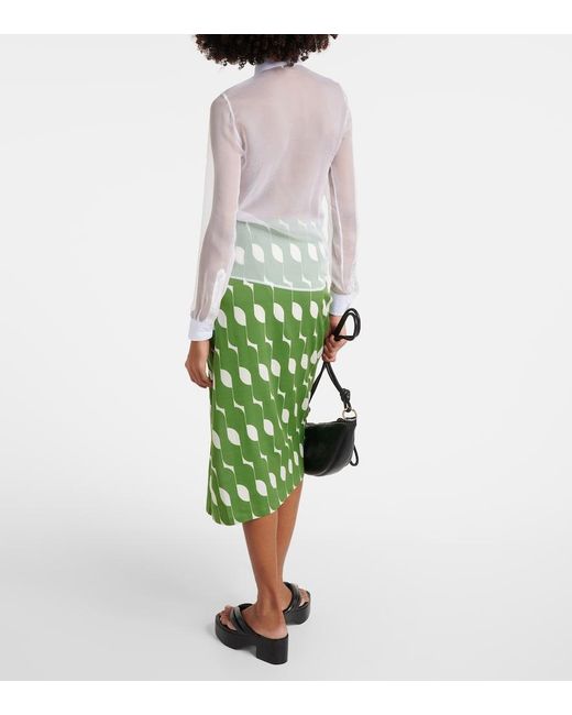 Dries Van Noten White Silk And Cotton Shirt
