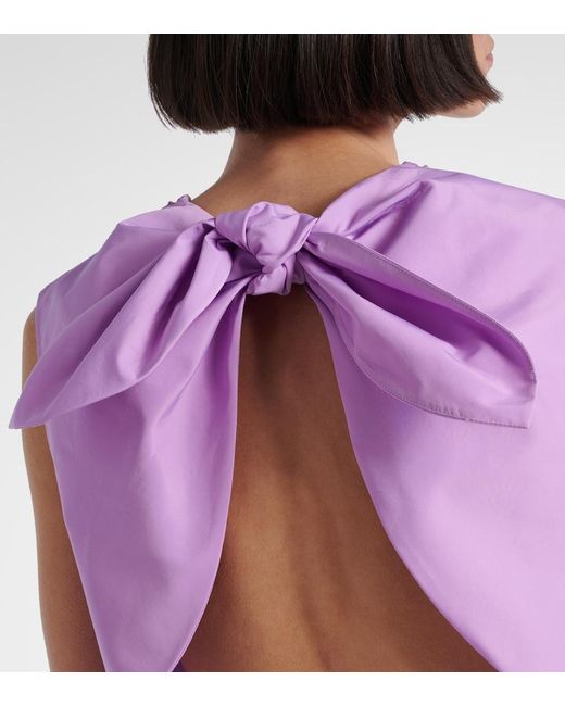 Patou Purple Slees Faille Top